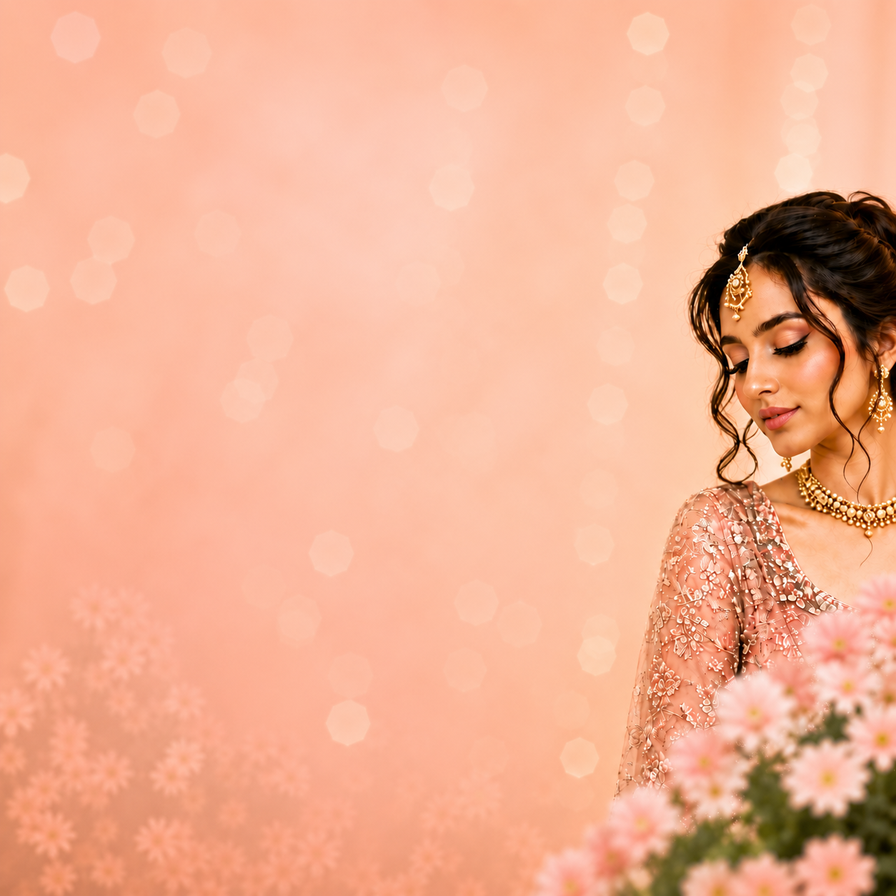 Bridal makeup artwork